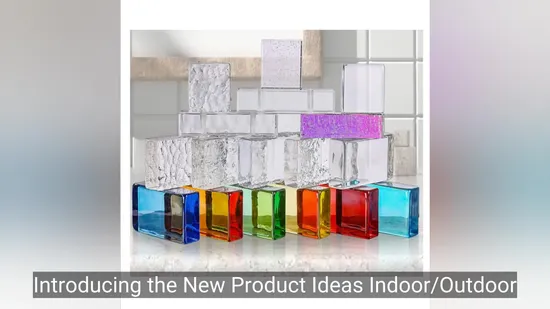 Factory Supply Heat Insulation Crystal Solid Glass Bricks for Home House Building Decoration 