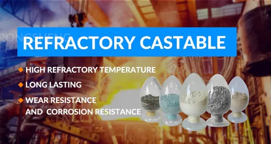 Monolithic Refractories High Alumina Reinforced Refractory Castable for Glass Furnace 
